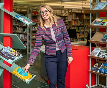 Maren Krähling-Pilarek, Seit 1. Februar 2024 neue Leiterin der Stadtbibliothek.
