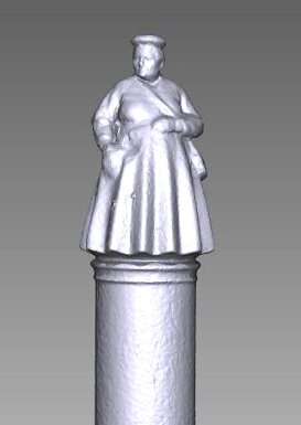 3D Laser Scan der Marktfrauenstatue