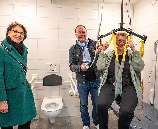 Toilette für alle - neu in der Europahalle, die Nr. 101 im Land Baden-Württemberg