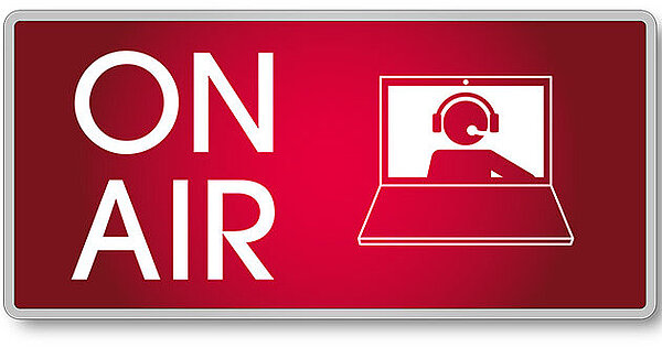 Logo mit dem Schriftzug Kinderbüro On Air