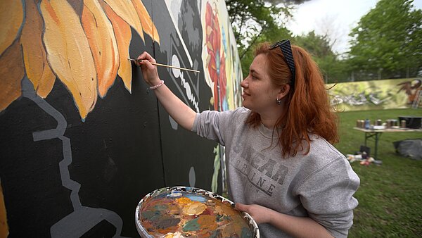 Street-Art-Künstlerin Iryna Prokopchuk