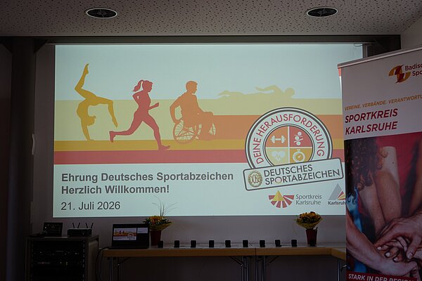 Die Ehrungsveranstaltung für die Absolventinnen und Absolventen des Deutschen Sportabzeichens fand im Haus des Sports statt.
