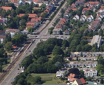 Luftaufnahme von Rüppurr