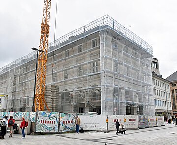 Umbauarbeiten am Gebäude des Technischen Rathauses