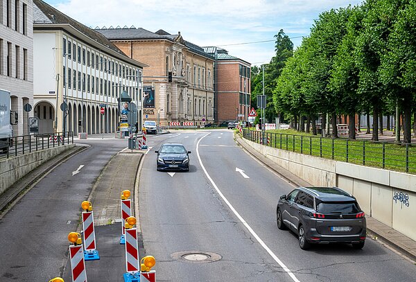 Westliche Rampe der Schlossplatz-Unterführung bei der Herrenstraße