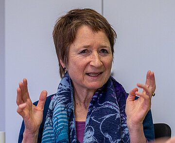 Erste Bürgermeisterin Bettina Lisbach im Gespräch beim Interview zum  Amtsantritt 