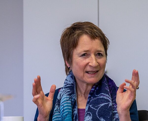 Erste Bürgermeisterin Bettina Lisbach im Gespräch beim Interview zum  Amtsantritt 