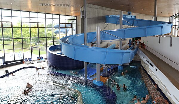 Eröffnung der Stehrutsche im Europabad