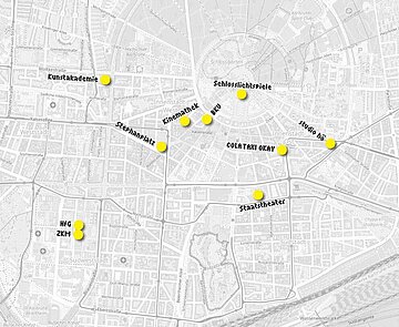 Ausschnitt von der CULT-Karte für Karlsruhe.