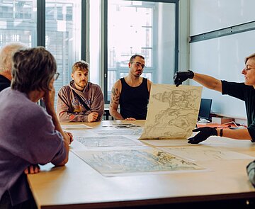 Das Hörbuch-Archiv im Kunstmuseum Karlsruhe.