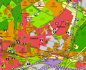 Ausschnitt des Flächennutzungsplans