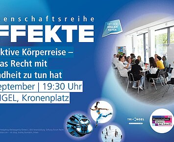 EFFEKTE-Reihe im September: Interaktive Körperreise – was das Recht mit Gesundheit zu tun hat