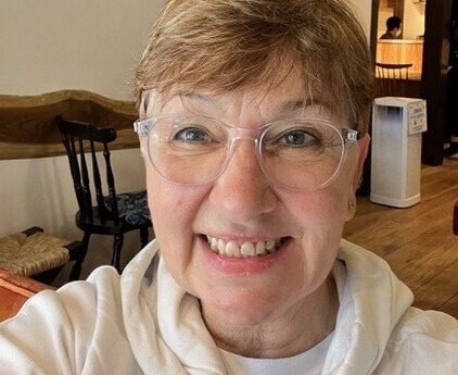 Lieselotte Klotz während eines Online-Vortrags