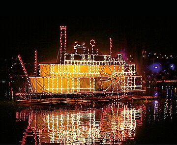 Illuminierter Stadtgartensee