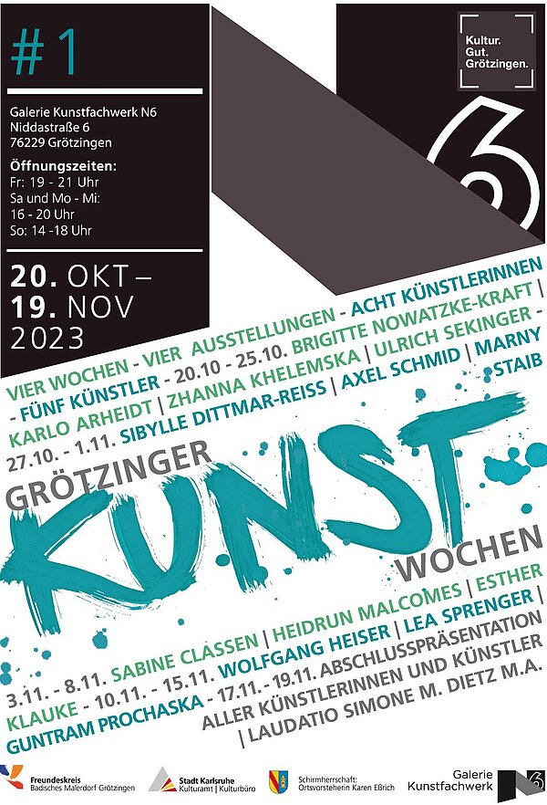 Plakat für die Grötzinger Kunstwochen