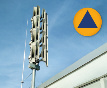 Zu sehen ist eine Nahaufnahme einer Warnsirene