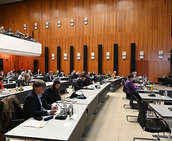 Der Gemeinderat kommt monatlich im Bürgersaal des Rathauses am Marktplatz zusammen.