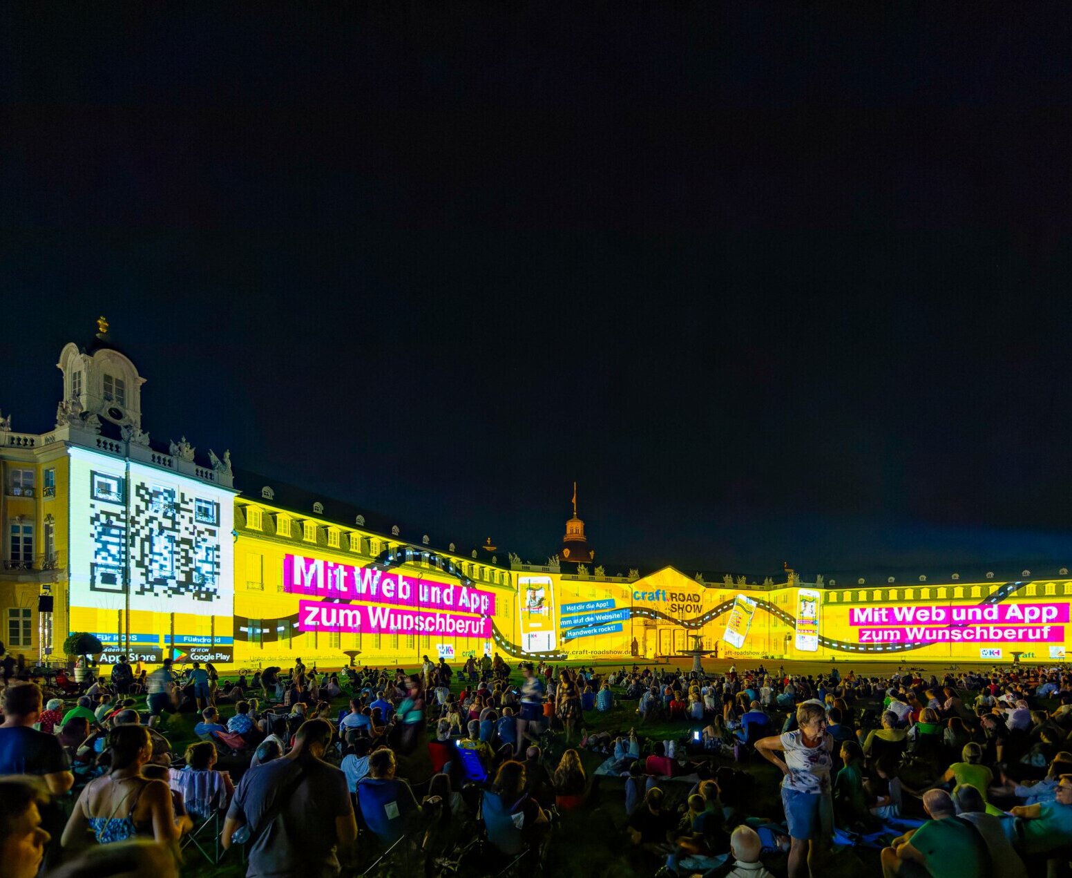 Werbung für craft.ROADSHOW bei den Schlosslichtspielen