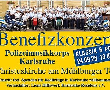 Benefizkonzert Polizeimusikkorps Karlsruhe