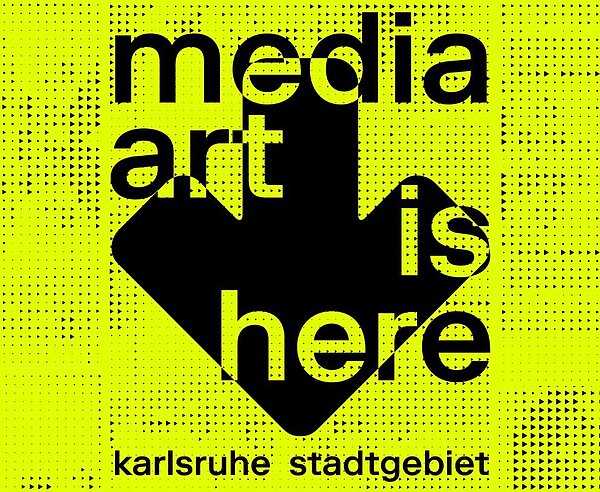 Key Visual der Ausstellung Media art is here