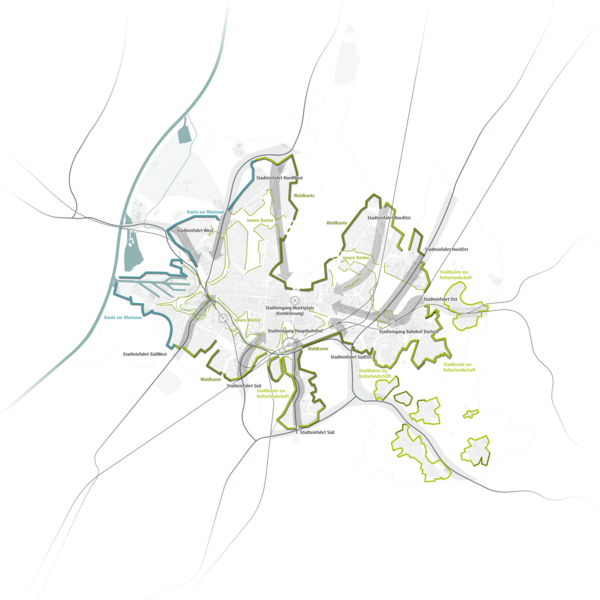 Abbildung Stadtplan Karlsruhe