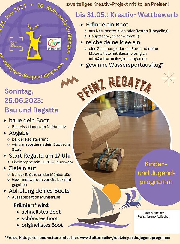 Plakat der Grötzinger Kulturmeile 2023