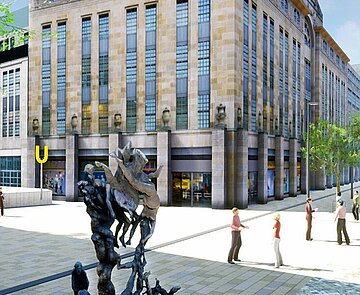 Hell, freundlich und grün wird sich die Kaiserstraße künftig den Besuchern präsentieren. Am 17. April beginnen die Arbeiten zur Neugestaltung der zentralen Karlsruher Flaniermeile.