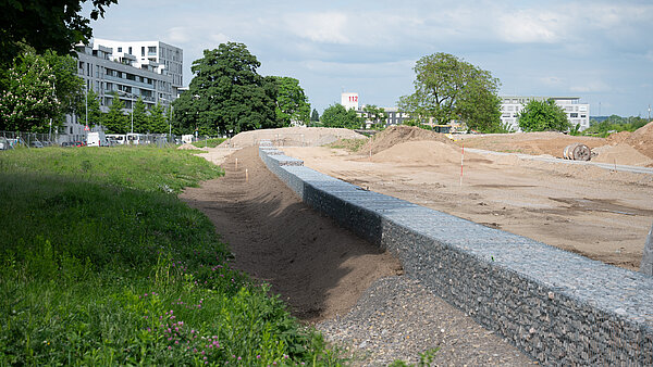 Blick auf eine Baustelle