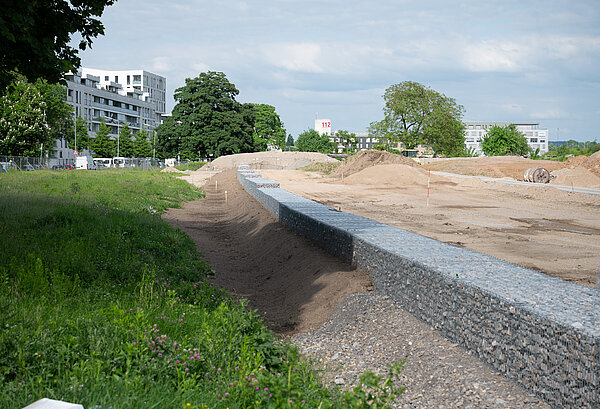 Blick auf eine Baustelle