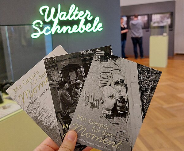 Blick in die Sonderausstellung "Mit Gespür für den Moment. Der Durlacher Fotograf Walter Schnebele"