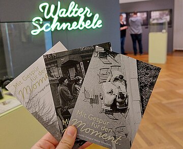 Blick in die Sonderausstellung "Mit Gespür für den Moment. Der Durlacher Fotograf Walter Schnebele"