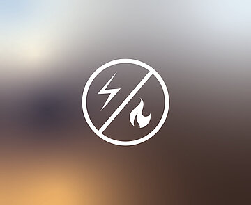 Die Grafik zeigt ein Symbol für Gas- und Stromausfall