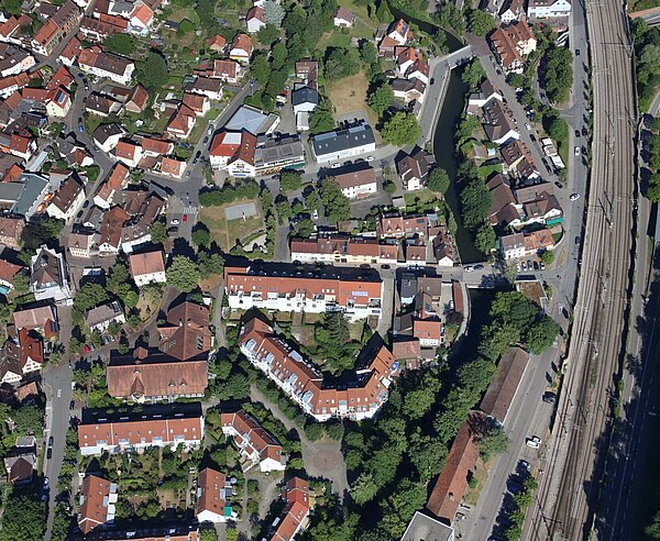 Luftaufnahme von Grötzingen