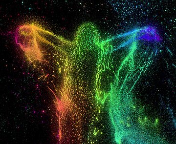 Das Stille Chaos der Farben, 2020-2021, interaktive Videoinstallation