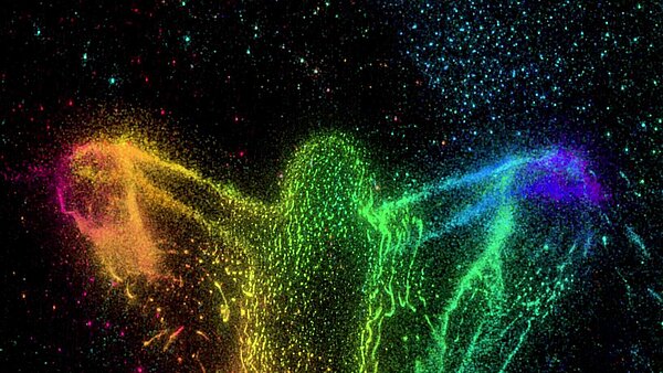 Das Stille Chaos der Farben, 2020-2021, interaktive Videoinstallation