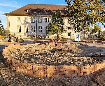 Bild Bauphase des ersten PikoParks in Knielingen