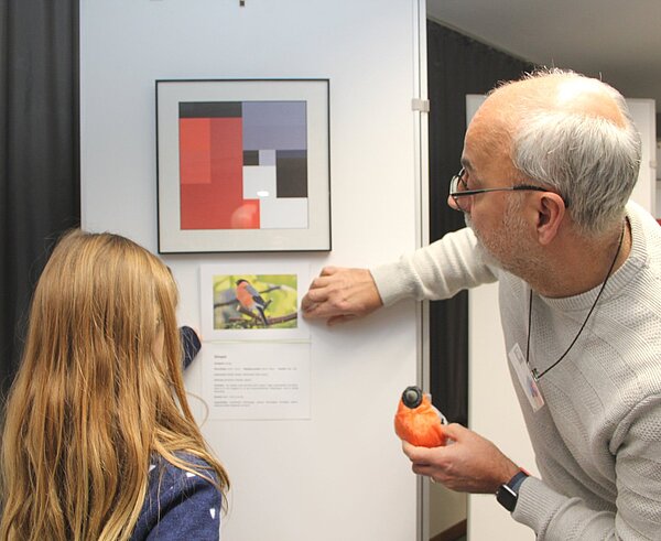Eröffnung der Ausstellung "Blocbirds" im Naturschutzzentrum Rappenwört am 08.12.2023