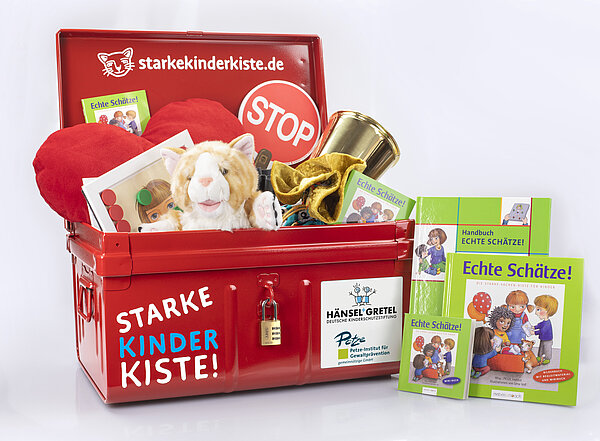 Starke Kinder Koffer mit Inhalt