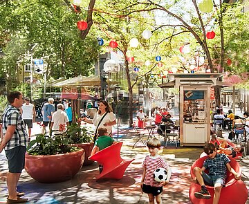 Visualisierung Ideenskizze Passagehof