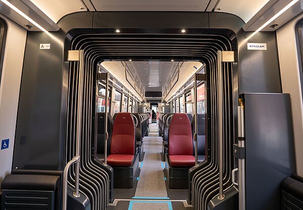 Blick in den Fahrgastraum der neuen Züge.