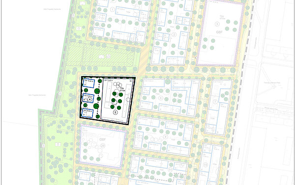 Bebauungsplan westlich der Erzbergerstraße zwischen New-York-Straße und Lilienthalstraße