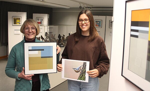 Eröffnung der Ausstellung Blocbirds im Naturschutzzentrum Rappenwört am 08.12.2023