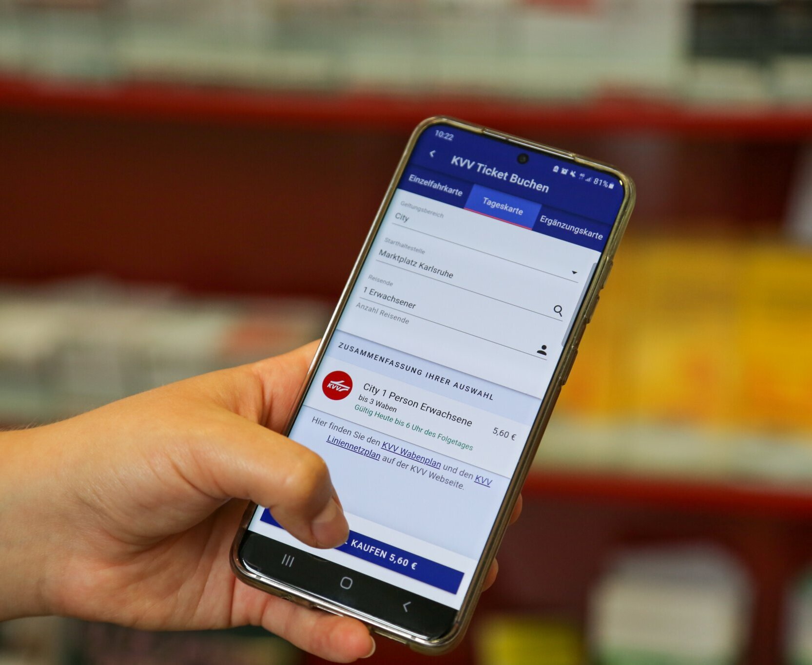 KVV Fahrplan, APP, App