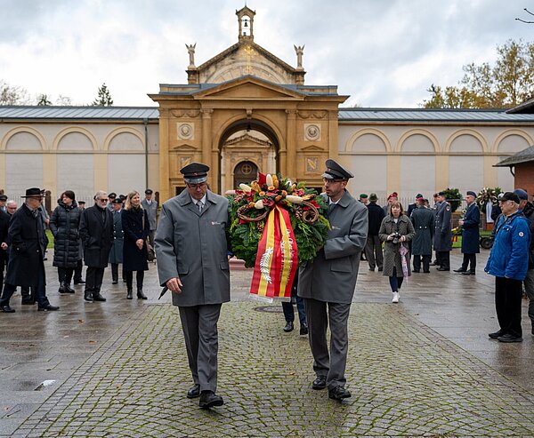 Volkstrauertag auf dem Hauptfriedhof im Jahr 2023