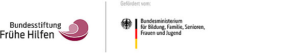 Logo der Bundesstiftung Frühe Hilfen – Gefördert vom Bundesministerium für Familie, Senioren, Frauen und Jugend 