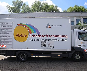 Blick auf das Schadstoffmobil