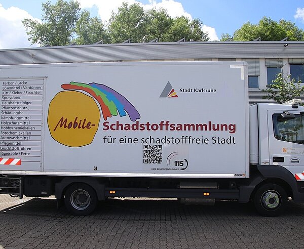 Blick auf das Schadstoffmobil