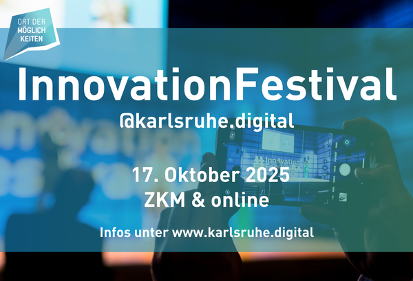 Save the Date Grafik für das Innovation Festival 2025 in Karlsruhe
