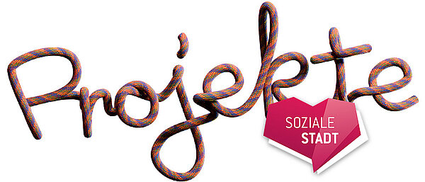 Schriftzug Projekte mit Logo Soziale Stadt