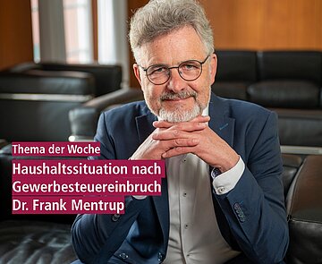 Oberbürgermeister Dr. Frank Mentrup spricht zum Thema der Woche